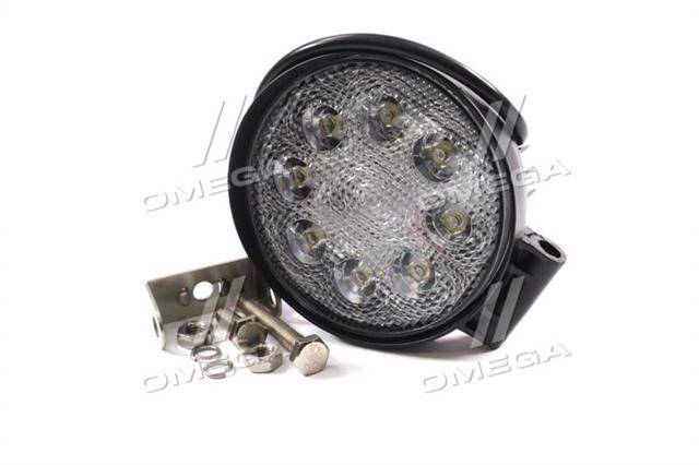 Фара led круглая 24w, 8 ламп, 110*128мм, широкий луч 
